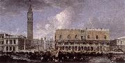 CARLEVARIS, Luca View of the Wharf from the Bacino di San Marco g oil painting artist
